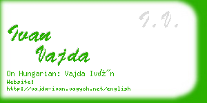 ivan vajda business card